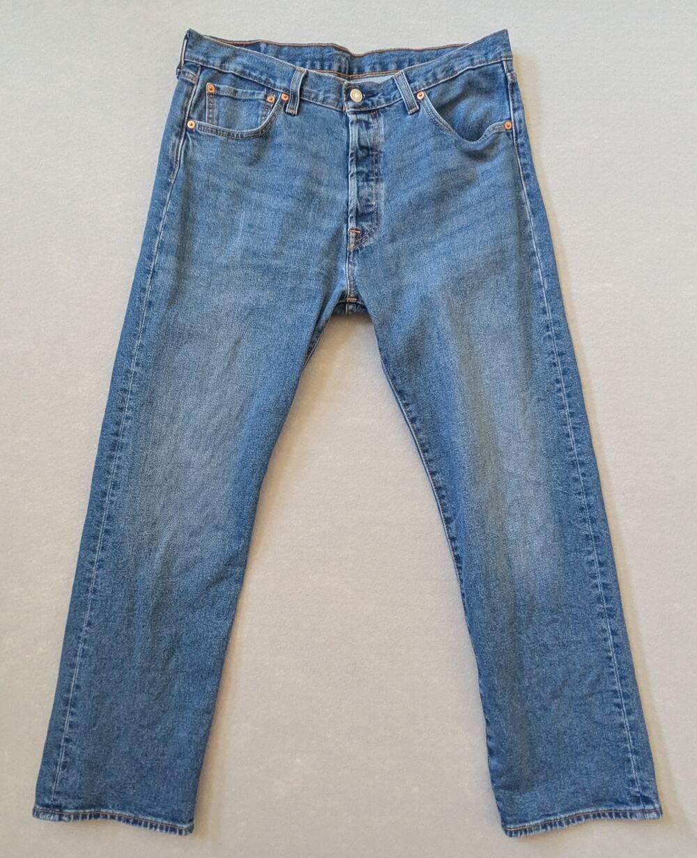 Levi's 501 Original Men's Jeans 34x30 Non-Stretch 100% Cotton Medium Indigo